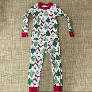 Santa and Christmas tree Fitted PJs Unisex